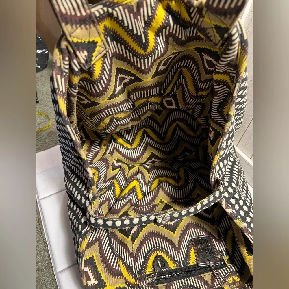 Gia and Dani Patterned Canvas Bag reversible